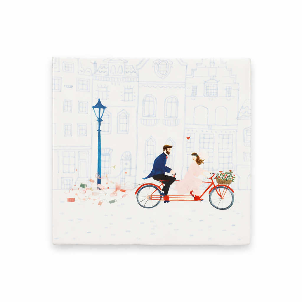 StoryTiles decorative ceramic tile illustrated scene
