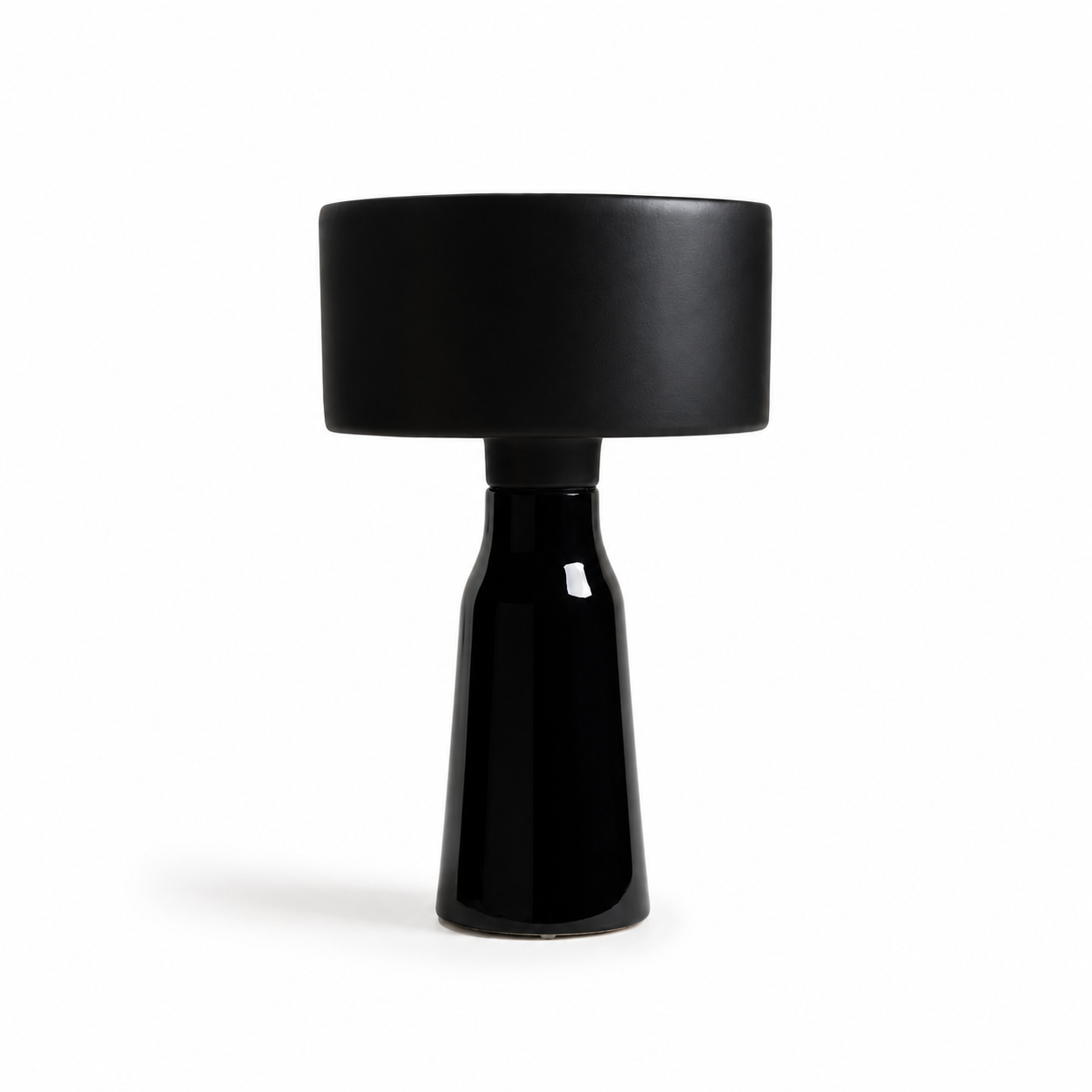 Charolles Lampe Tandem ceramic table lamp designed by Aurelie Richard featuring matte and gloss glaze finishes handcrafted in France Dear Johny