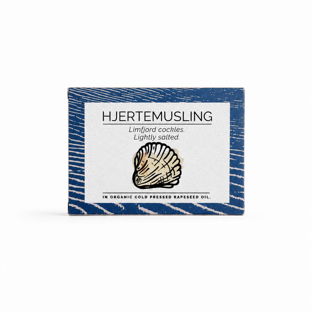 FANGST Limfjord cockles hjertemuslinger preserved in organic cold pressed rapeseed oil tinned Nordic seafood crafted in Denmark Dear Johny