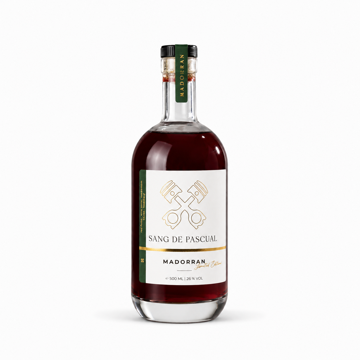 Sang De Pascual Madorran blood orange spirit 50cl Spanish oranges artisanal Belgian production sheltered workshop Dear Johny