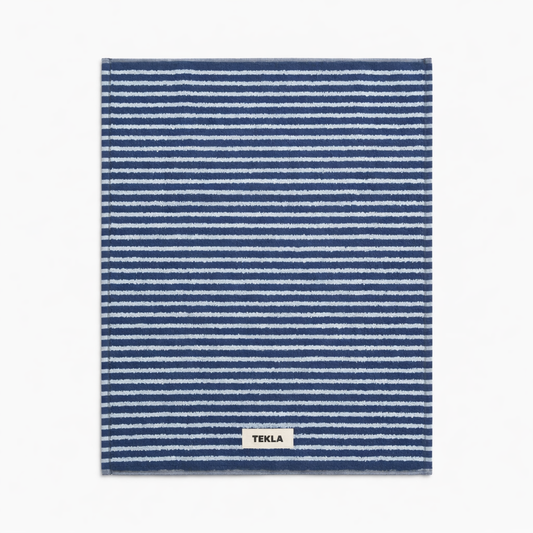 Tekla bath mat cotton striped bathroom textile