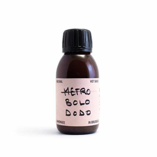 SWET Metro Bolo Dodo hot sauce bottle

