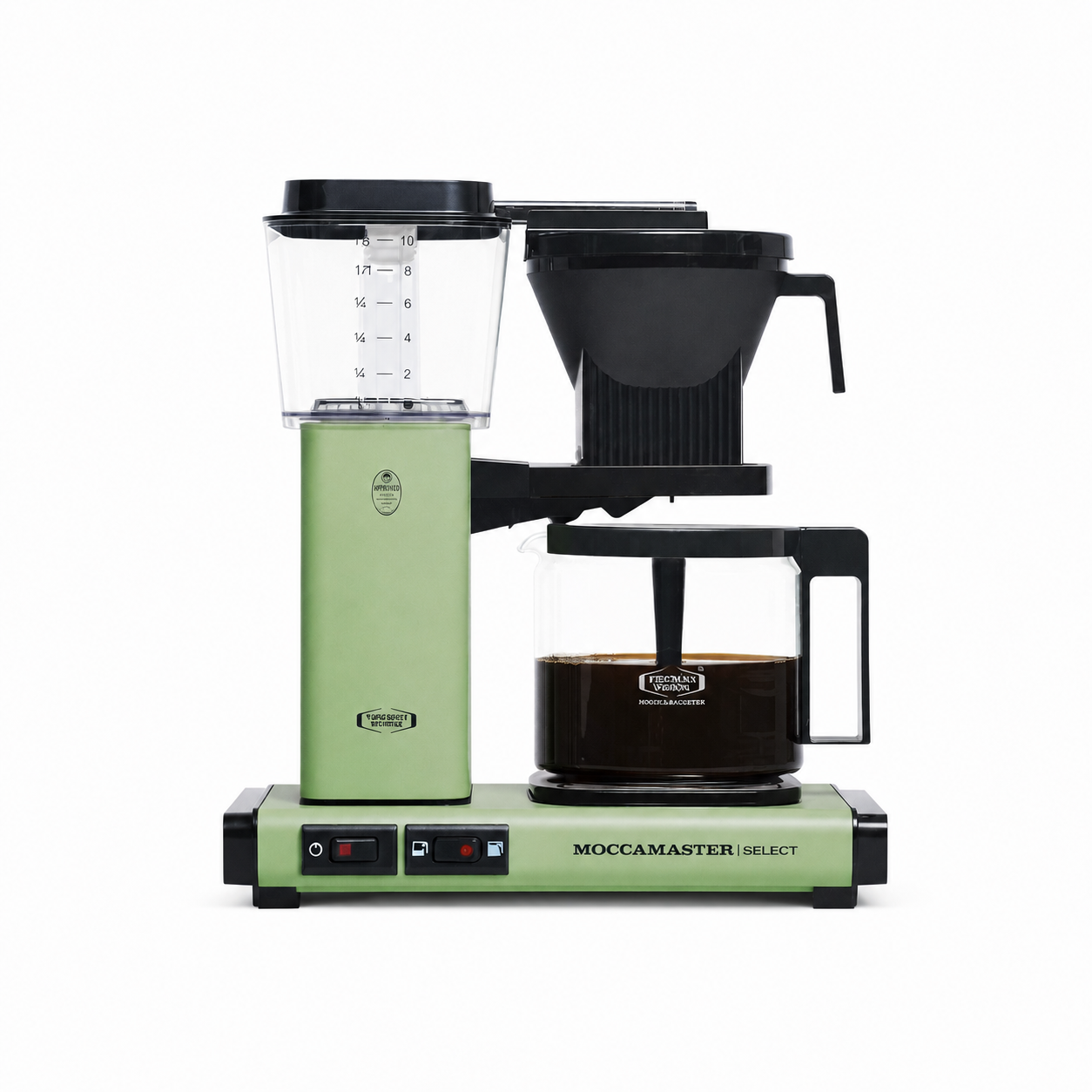 Moccamaster KBG Select filter coffee machine aluminium and plastic
