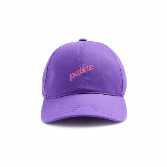 PATiNE organic cotton baseball cap ultraviolet colour vintage LA love