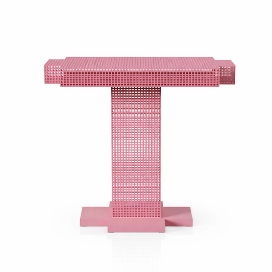 Mati Sipiora steel console table painted finish architectural frame