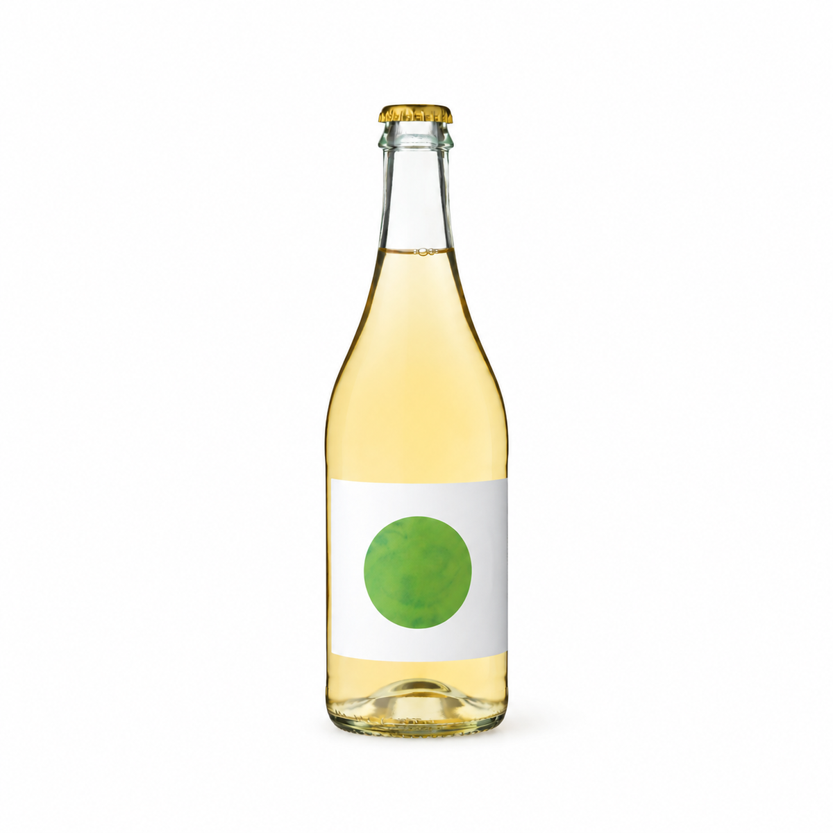A 75cl bottle of Rish Wild Fig Leaves kombucha. An organic, non-alcoholic botanical drink with wild fig leaves and Sencha green tea.