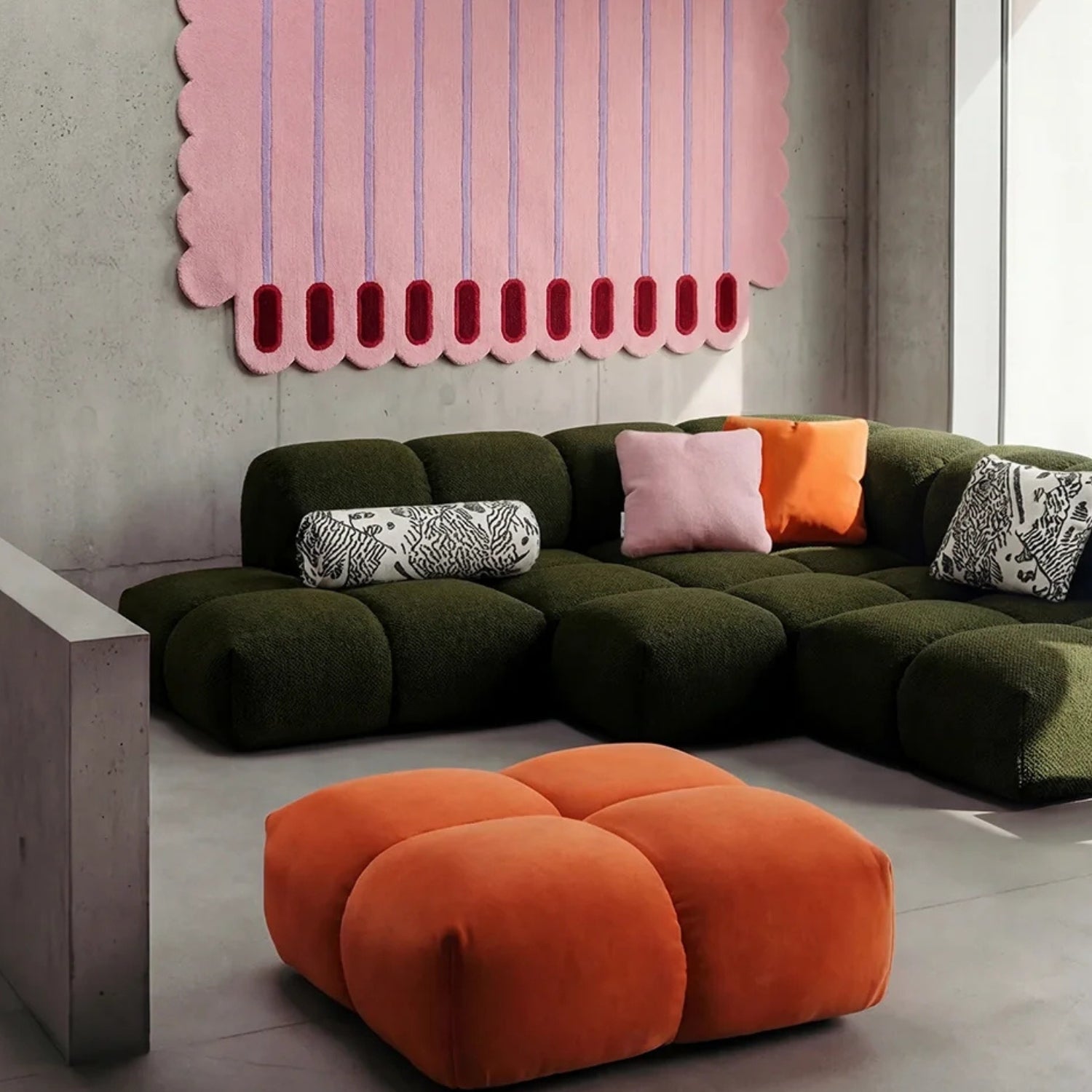Objekte Unserer Tage SANDER SOFA Loungechair with soft upholstery
