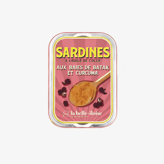 La Belle Iloise sardines batak berries turmeric tin
