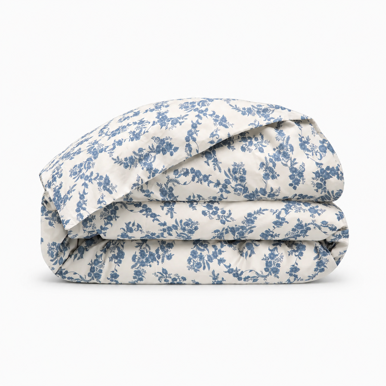Bonsoirs Fleur Aquarelle duvet cover watercolor floral motif long staple combed cotton percale OEKO-TEX certified luxury bedding Dear Johny