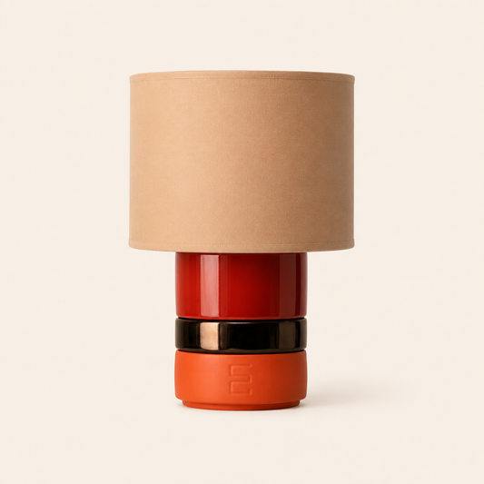 FAYZE 262 modular ceramic table lamp interchangeable glazed rings handcrafted in Portugal Dear Johny