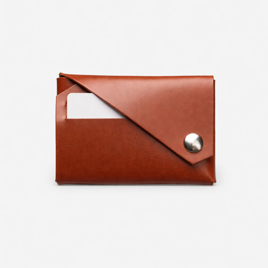 Lemur Design Fold wallet in premium vegetable tanned leather with seamless construction handmade Northern Portugal Dear Johny. Minimalist slim wallet designed in Northern Portugal with a lifetime warranty.