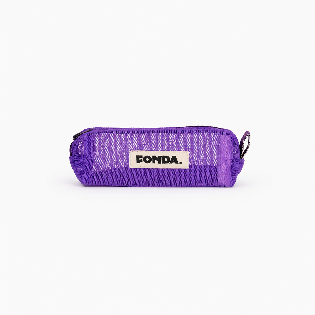 Fonda knitted pencil case transparent makeup pouch solid color made in India Dear Johny