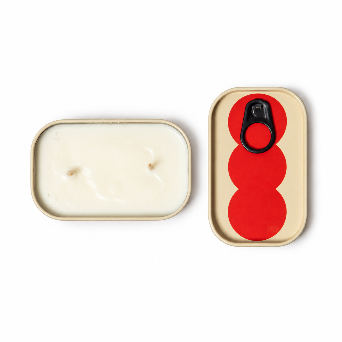 Bold living colorful gifting made in UK Block Design After Party lemongrass and golden amber soy wax candle in reusable illustrated tin