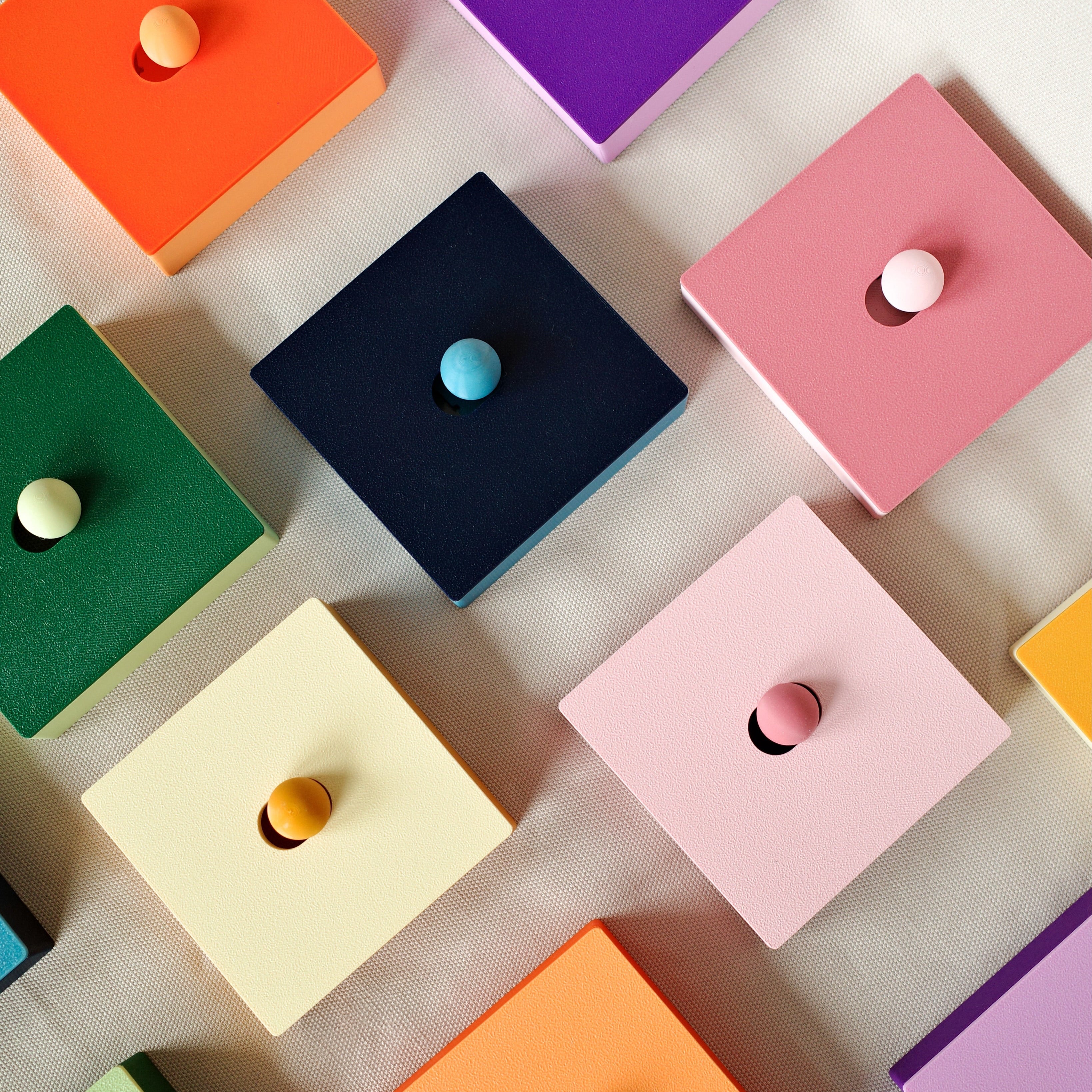 KOVR Studio Mallow bio-based magnetic light switch cover crafted in Lille France for no-drill renovation-free wall decor