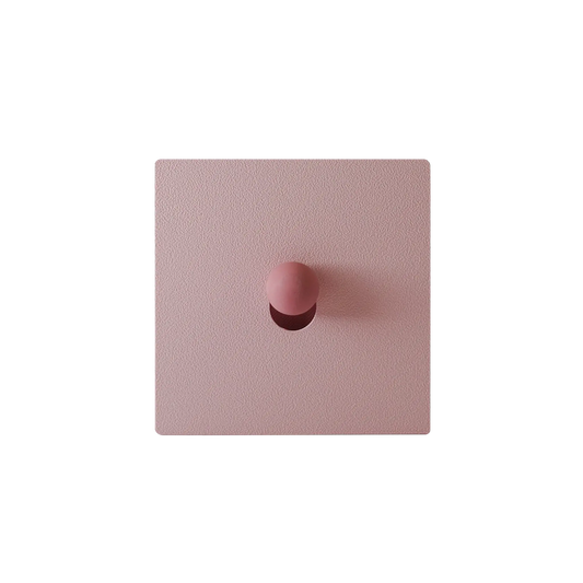 KOVR Studio Mallow bio-based magnetic light switch cover crafted in Lille France for no-drill renovation-free wall decor