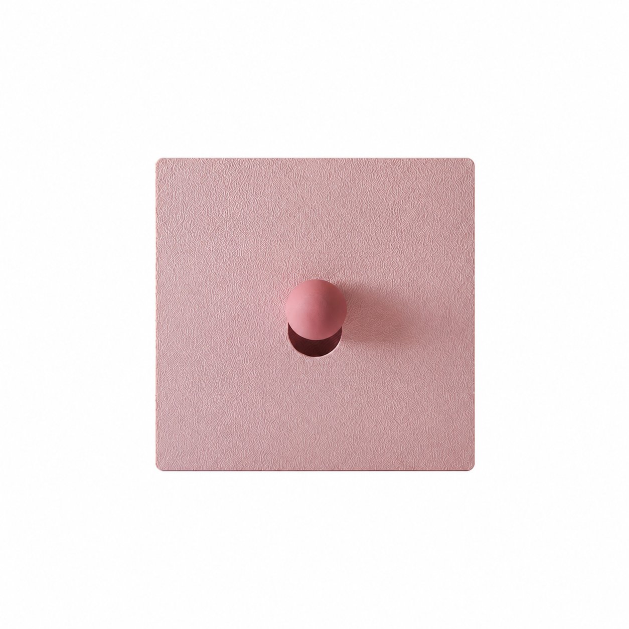 KOVR Studio Mallow bio-based magnetic light switch cover crafted in Lille France for no-drill renovation-free wall decor
