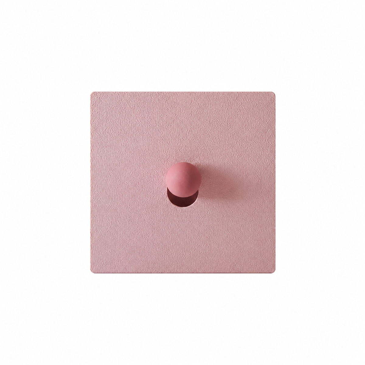 KOVR Studio Mallow bio-based magnetic light switch cover crafted in Lille France for no-drill renovation-free wall decor