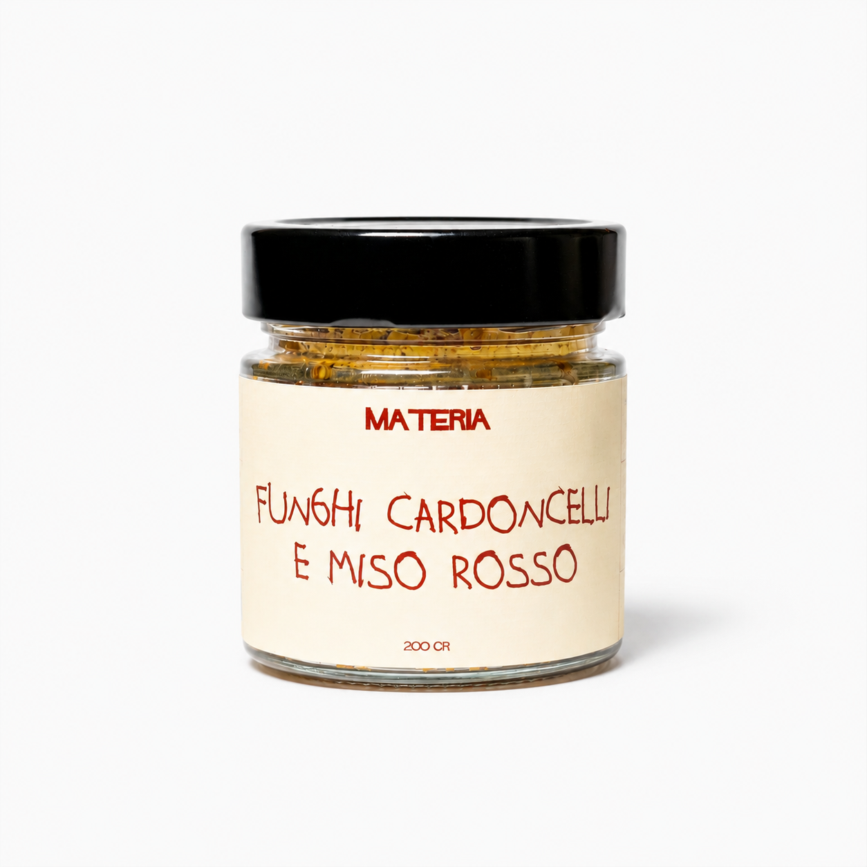 Materia plant based Cardoncelli mushroom and red miso pâté spread with Apulian Filippo Cea almonds handcrafted in small batches in Puglia Italy Dear Johny