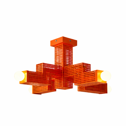 Mati Sipiora metal table lamp steel structure minimal design