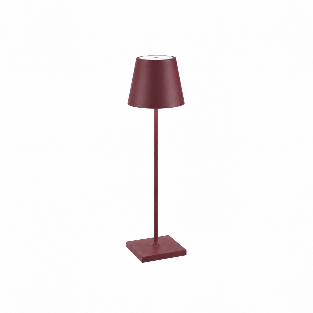 Rechargeable cordless metal LED table lamp Poldina with contact charging base