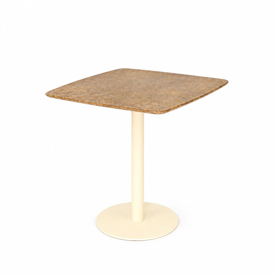 Modular eco-designed table Cicero by Instead with recycled spent grain tabletop and steel frame
