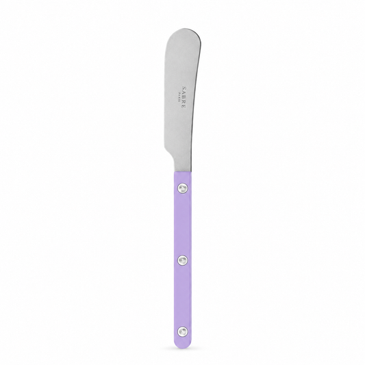 Sabre Paris butter spreader stainless steel blade mauve handle