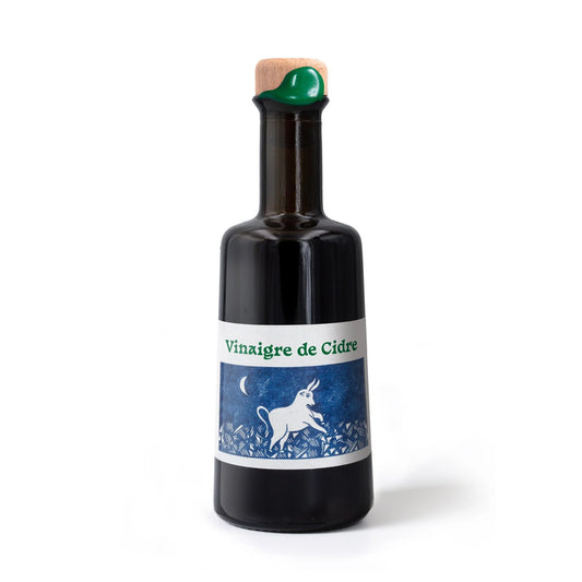 Sainte Odile handcrafted oak aged apple cider vinegar 250ml living vinegar made in Brussels Dear Johny